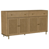 Best Furniture Outlet - Coaster - Arini 2-drawer Cane Door Dining Sideboard Server Sand Wash - 108935SWD